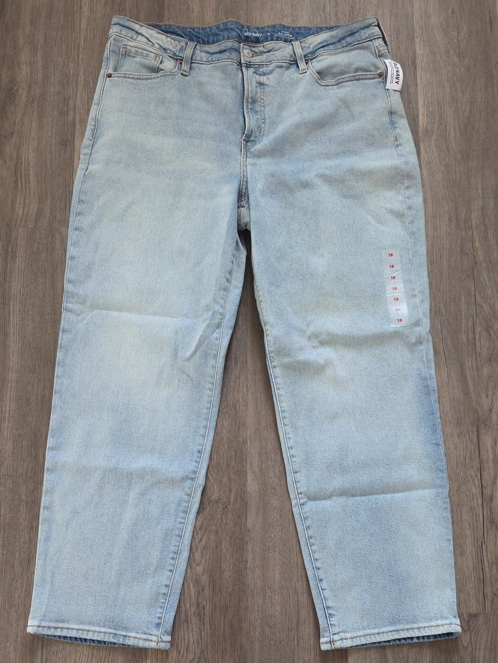 Old Navy High Rise O.G. Loose Light Blue Women’s Jeans 18 NWT